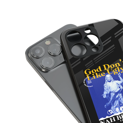 god don't like ugly exclusive back phone cover | glass case for iphone 13 mini