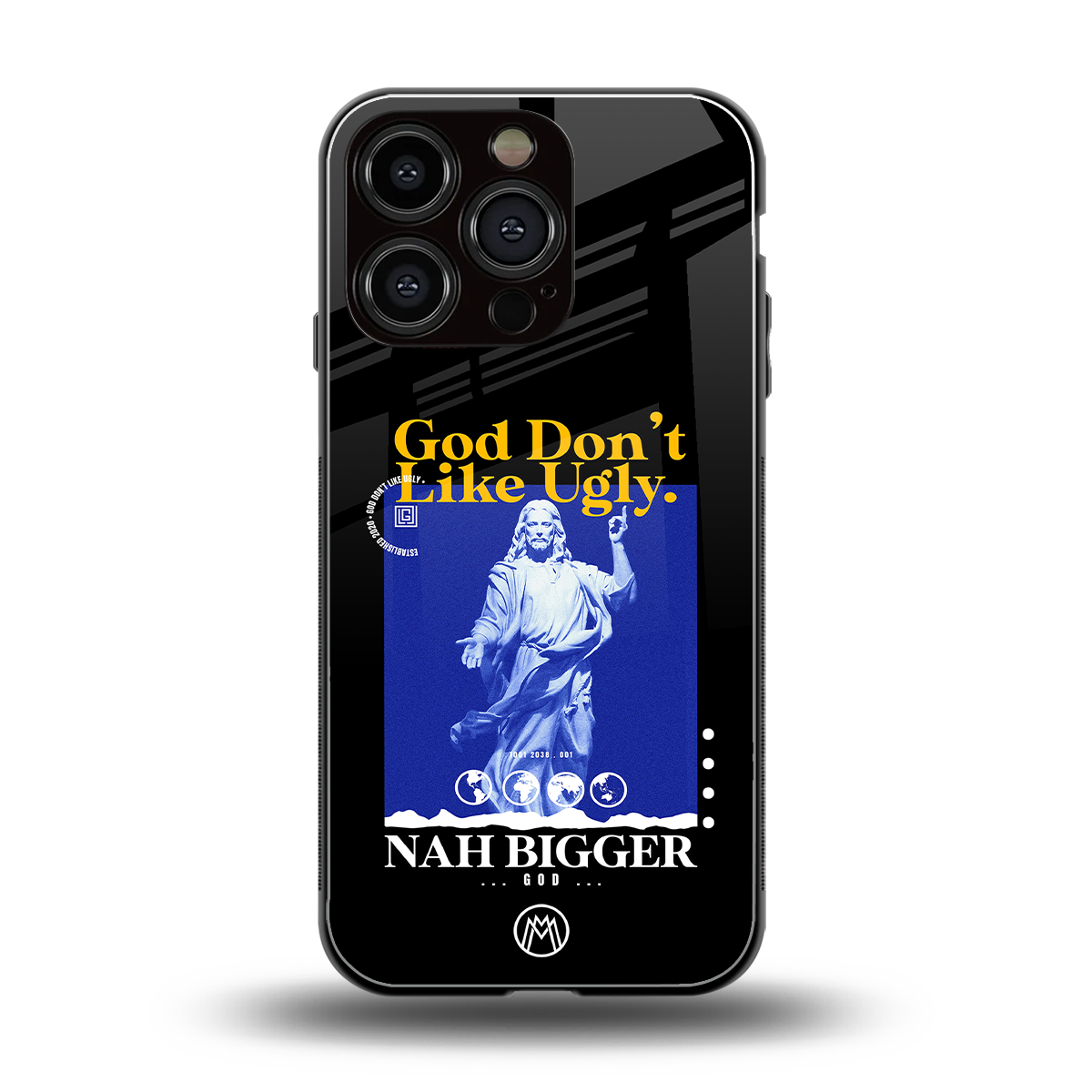 god don't like ugly exclusive back phone cover | glass case for iphone 16 pro