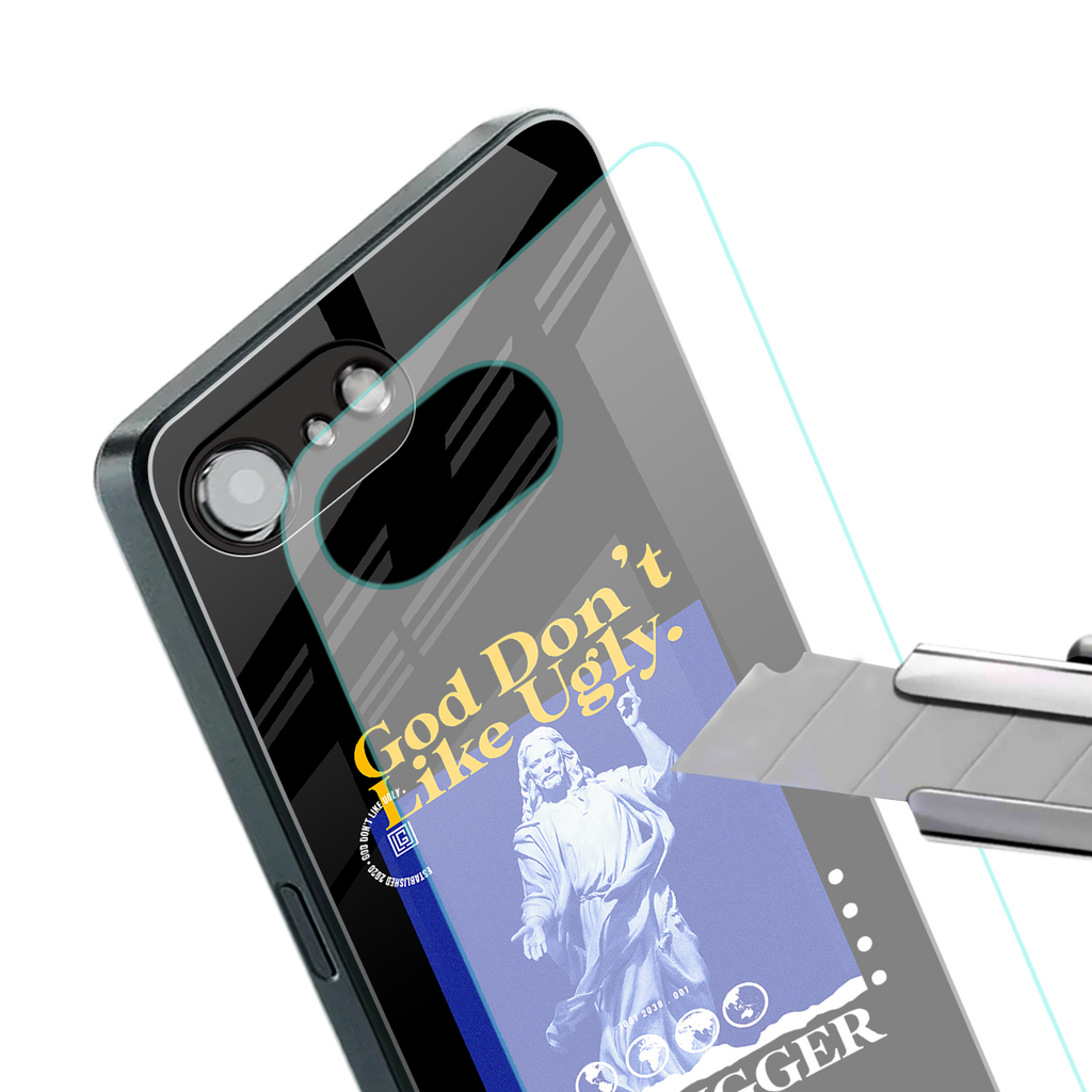 god don't like ugly exclusive back phone cover | glass case for iphone 16e