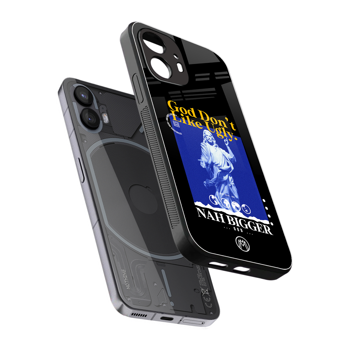 god don't like ugly exclusive back phone cover | glass case for nothing phone 2