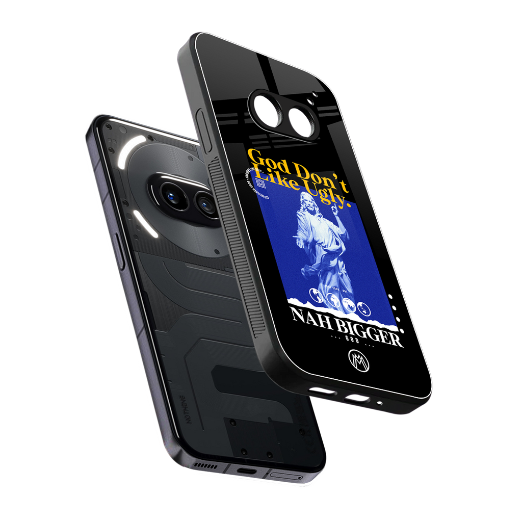 god don't like ugly exclusive back phone cover | glass case for nothing phone 2a