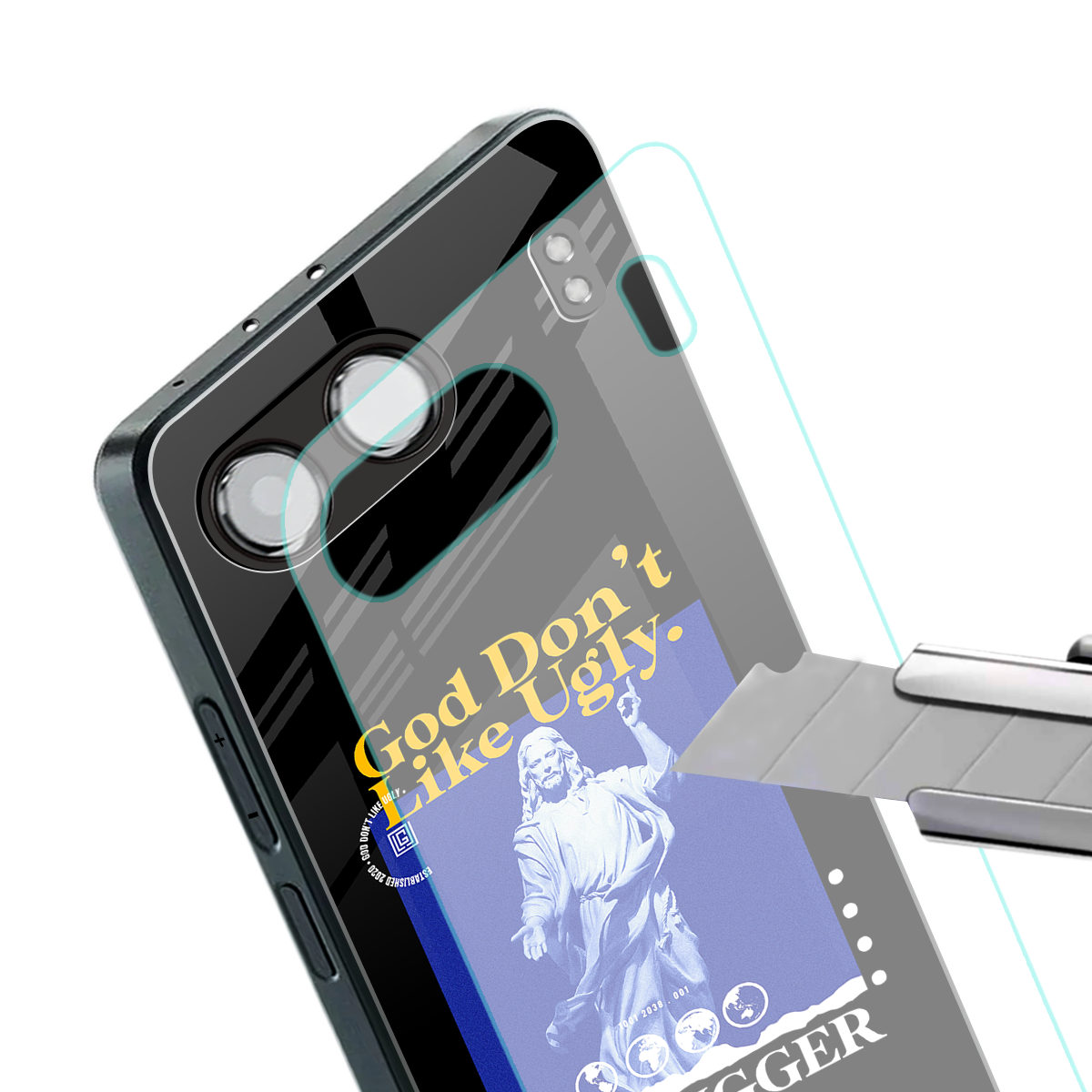 god don't like ugly exclusive back phone cover | glass case for oneplus nord 4