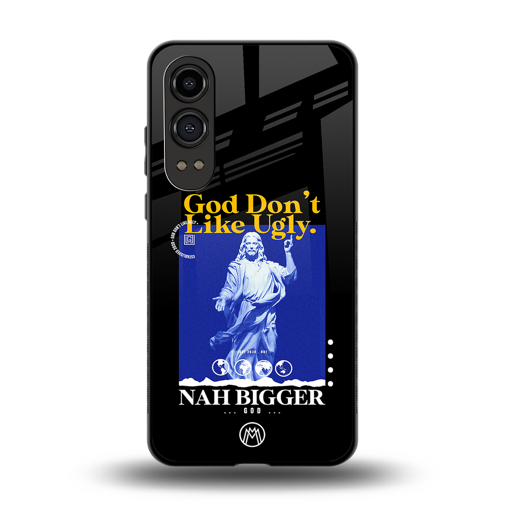 god don't like ugly exclusive back phone cover | glass case for oneplus nord ce 4 lite