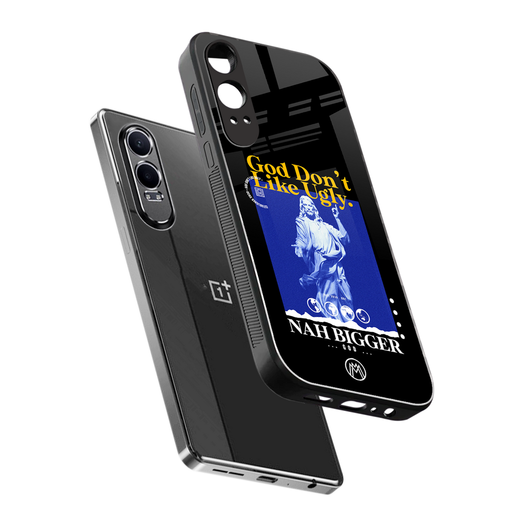 god don't like ugly exclusive back phone cover | glass case for oneplus nord ce 4 lite
