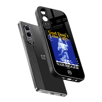 god don't like ugly exclusive back phone cover | glass case for oneplus nord ce 4 lite