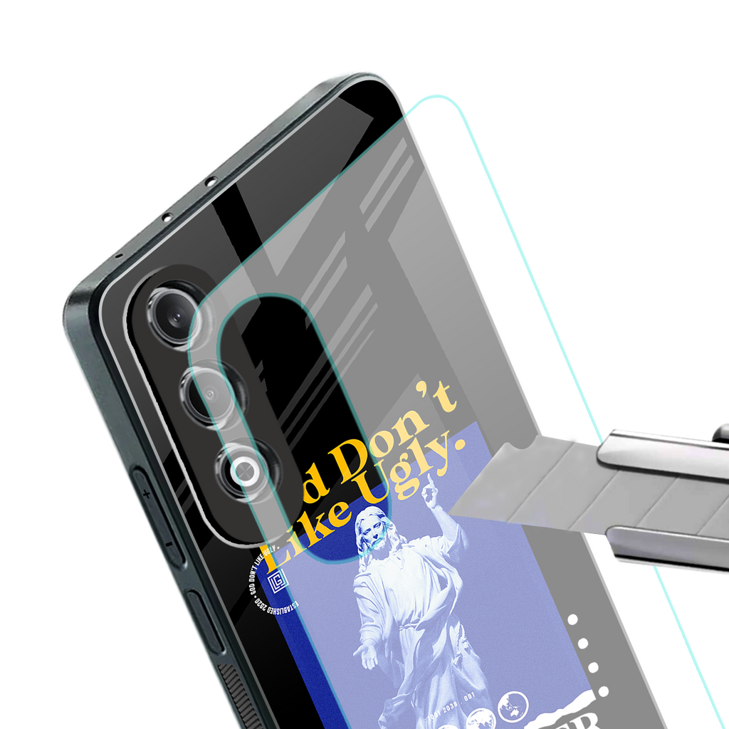 god don't like ugly exclusive back phone cover | glass case for oneplus nord ce 4