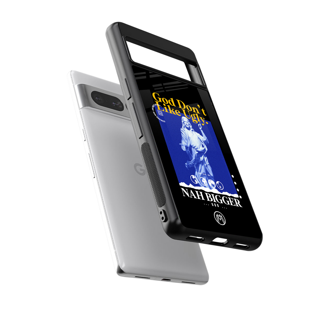 god don't like ugly exclusive back phone cover | glass case for google pixel 7 pro