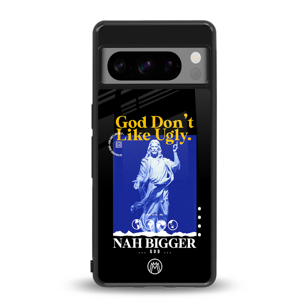 god don't like ugly exclusive back phone cover | glass case for google pixel 8 pro