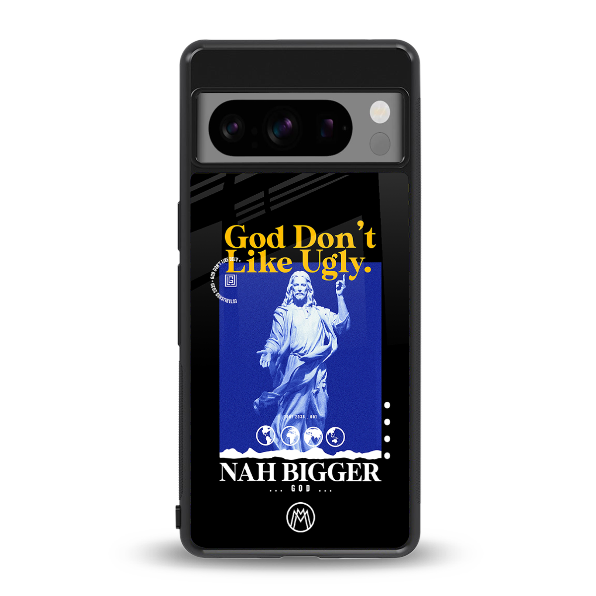 god don't like ugly exclusive back phone cover | glass case for google pixel 8 pro