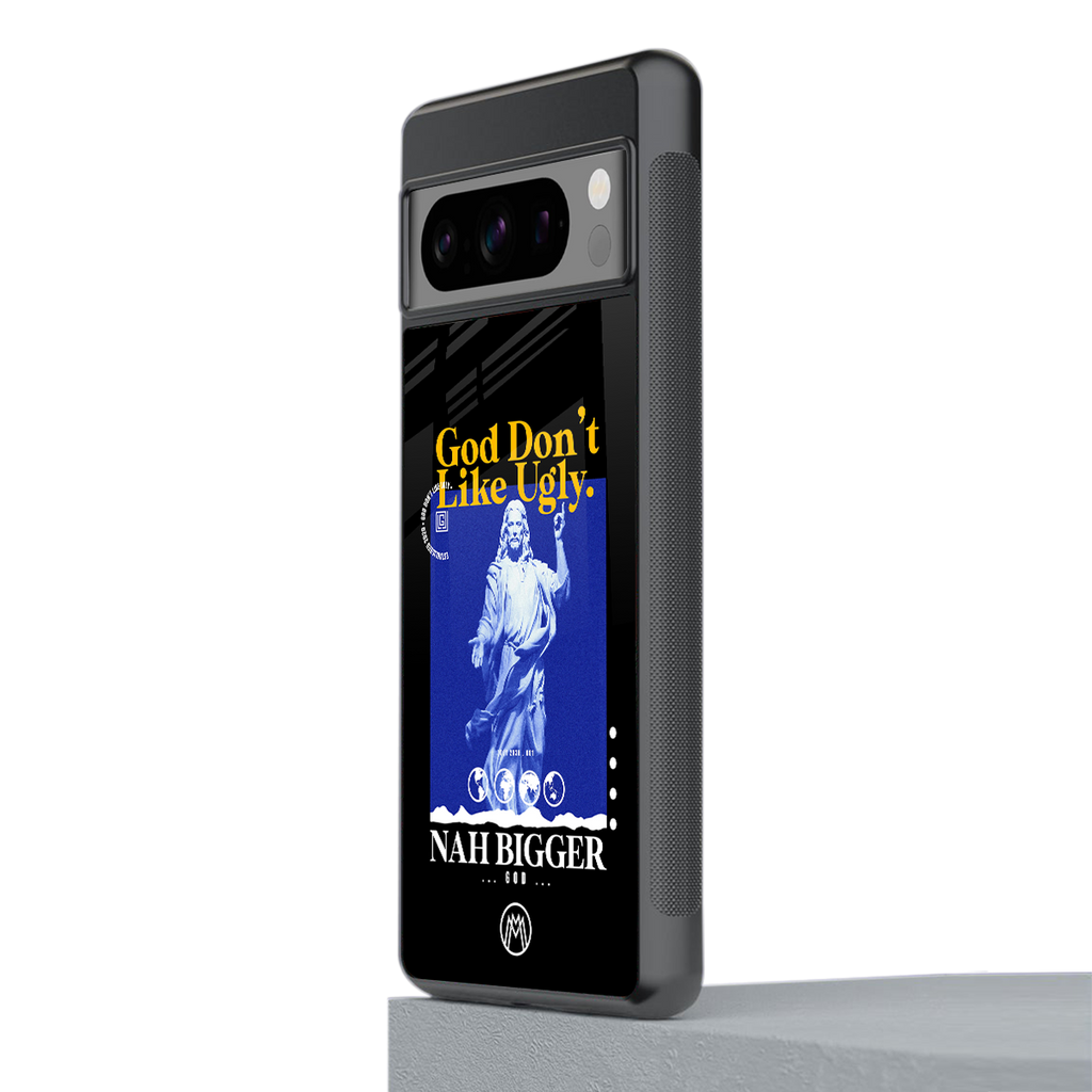 god don't like ugly exclusive back phone cover | glass case for google pixel 8 pro