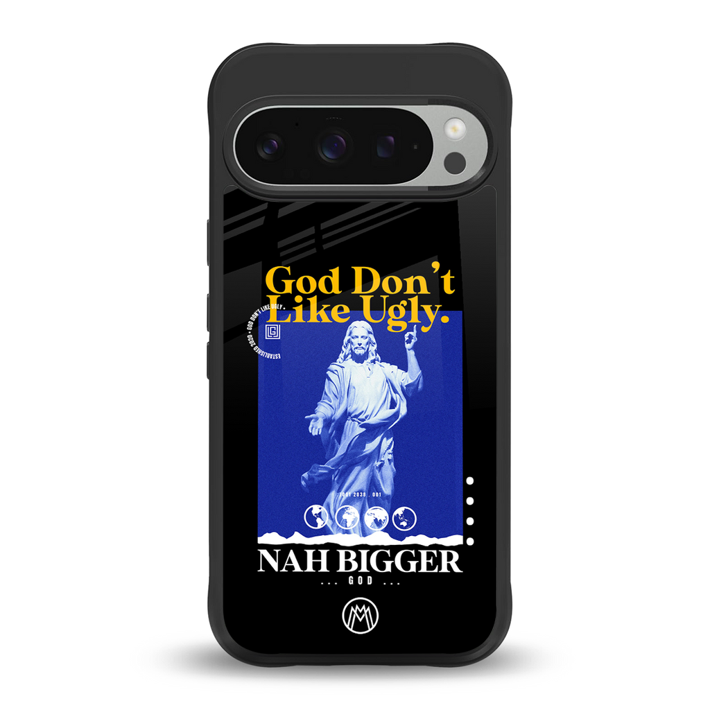 god don't like ugly exclusive back phone cover | glass case for google pixel 9 pro