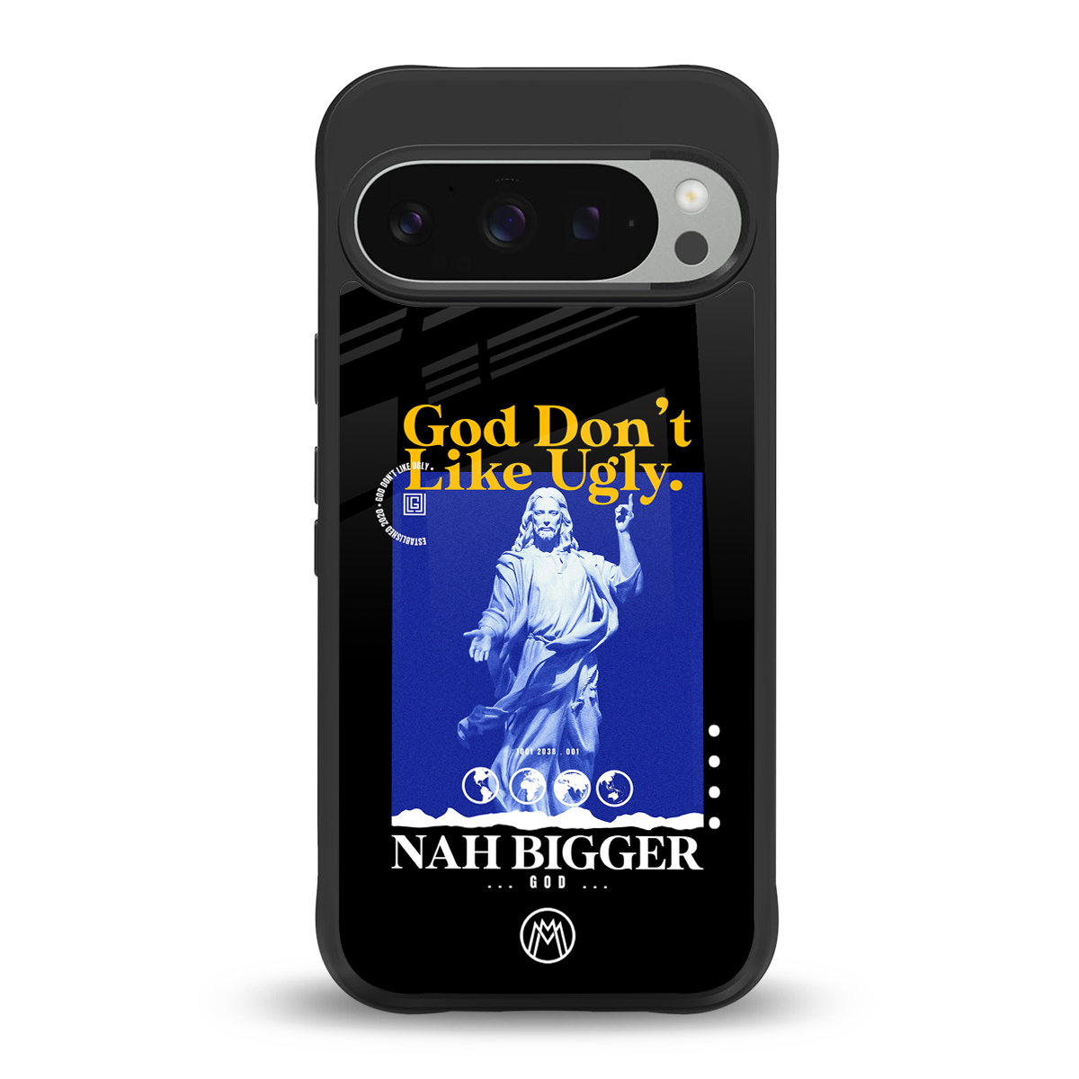 god don't like ugly exclusive back phone cover | glass case for google pixel 9 pro xl