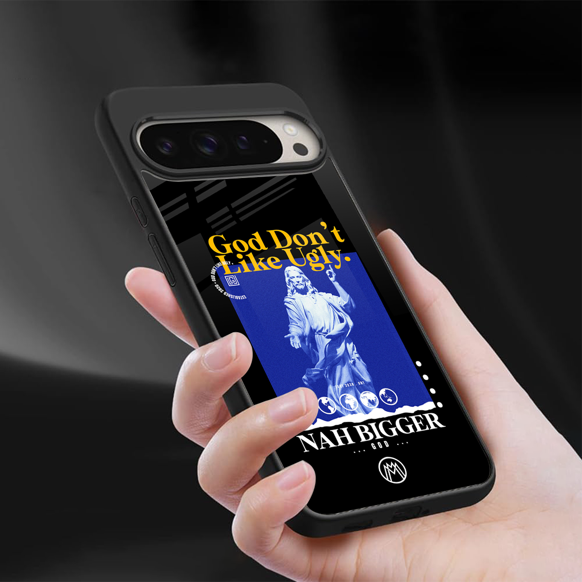 god don't like ugly exclusive back phone cover | glass case for google pixel 9 pro xl