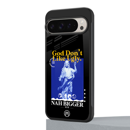 god don't like ugly exclusive back phone cover | glass case for google pixel 9 pro xl