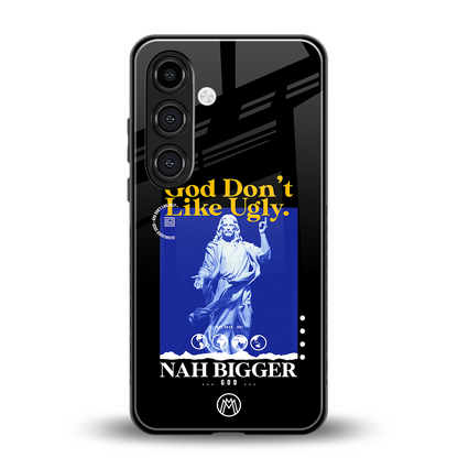 god don't like ugly exclusive back phone cover | glass case for samsung galaxy s24 fe