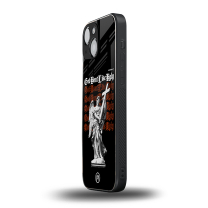 god don't like ugly back phone cover | glass case for iphone 13 mini