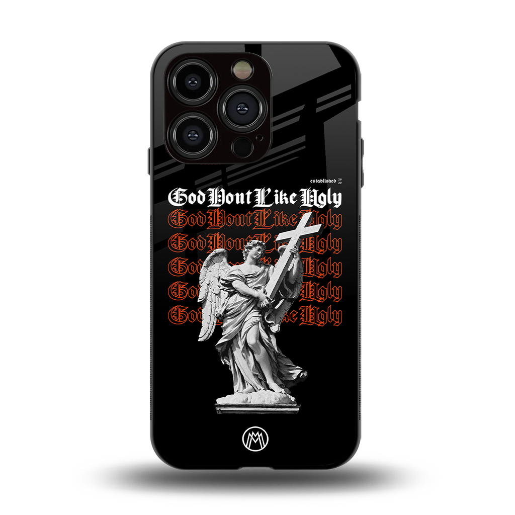god don't like ugly back phone cover | glass case for iphone 13 pro
