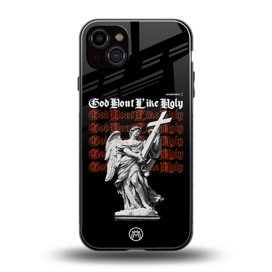 god don't like ugly back phone cover | glass case for iphone 14 plus