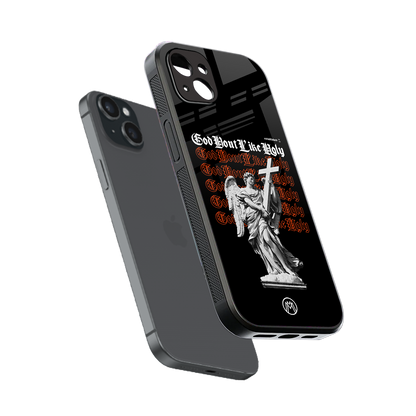 god don't like ugly back phone cover | glass case for iphone 14 plus
