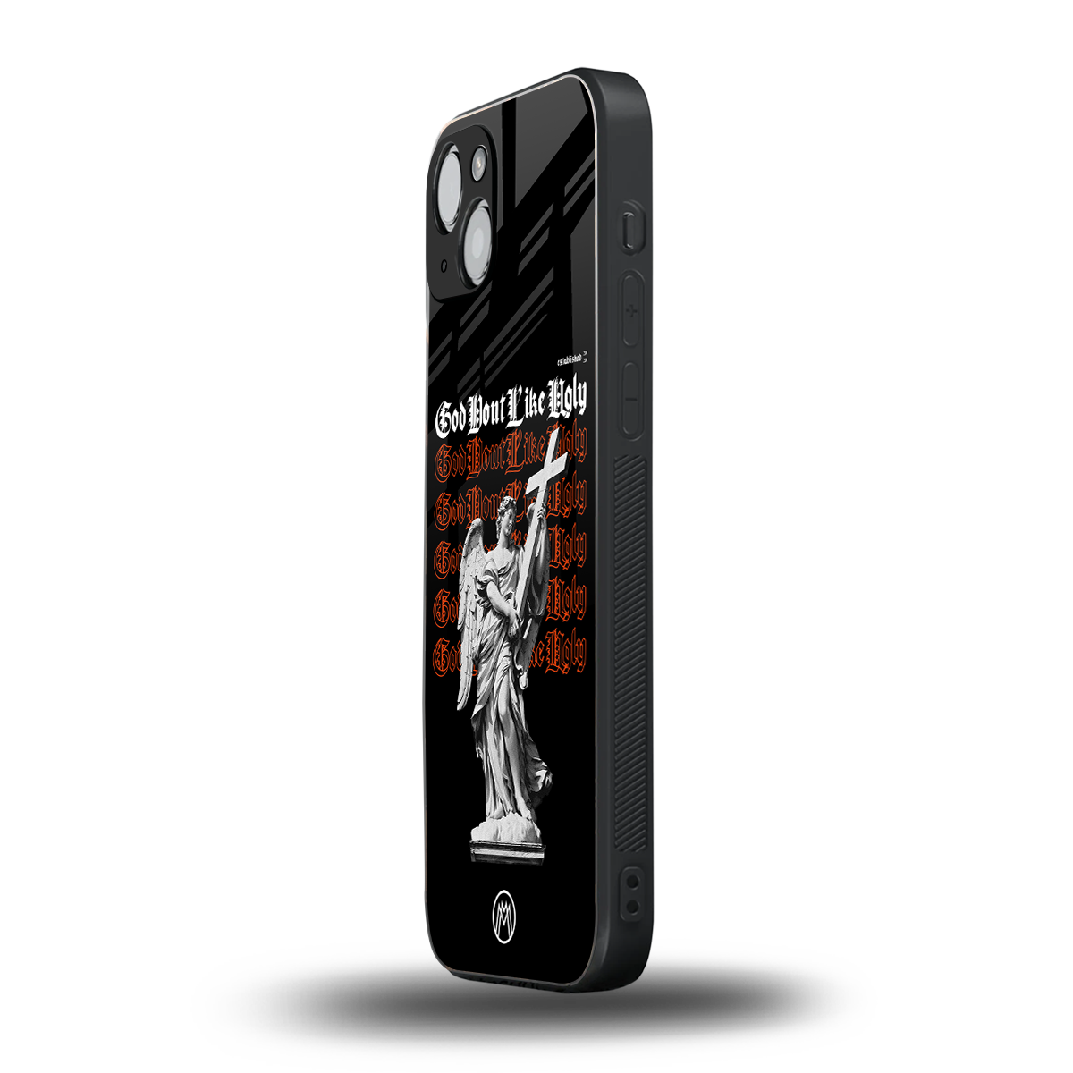 god don't like ugly back phone cover | glass case for iphone 15 plus