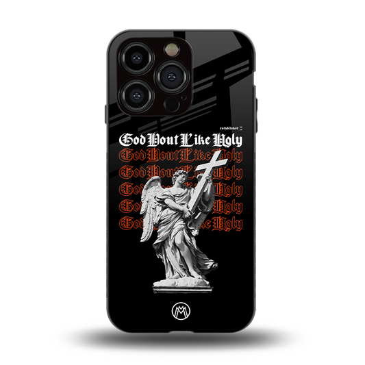 god don't like ugly back phone cover | glass case for iphone 15 pro