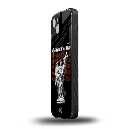 god don't like ugly back phone cover | glass case for iphone 14