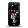 god don't like ugly back phone cover | glass case for iphone 16 plus