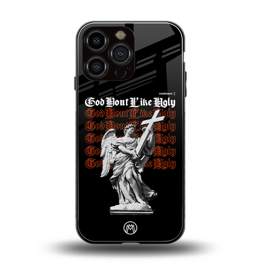 god don't like ugly back phone cover | glass case for iphone 16 pro max