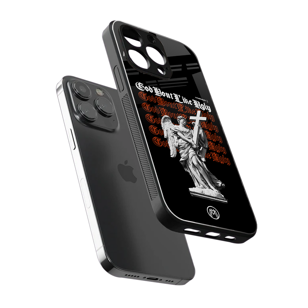 god don't like ugly back phone cover | glass case for iphone 16 pro max