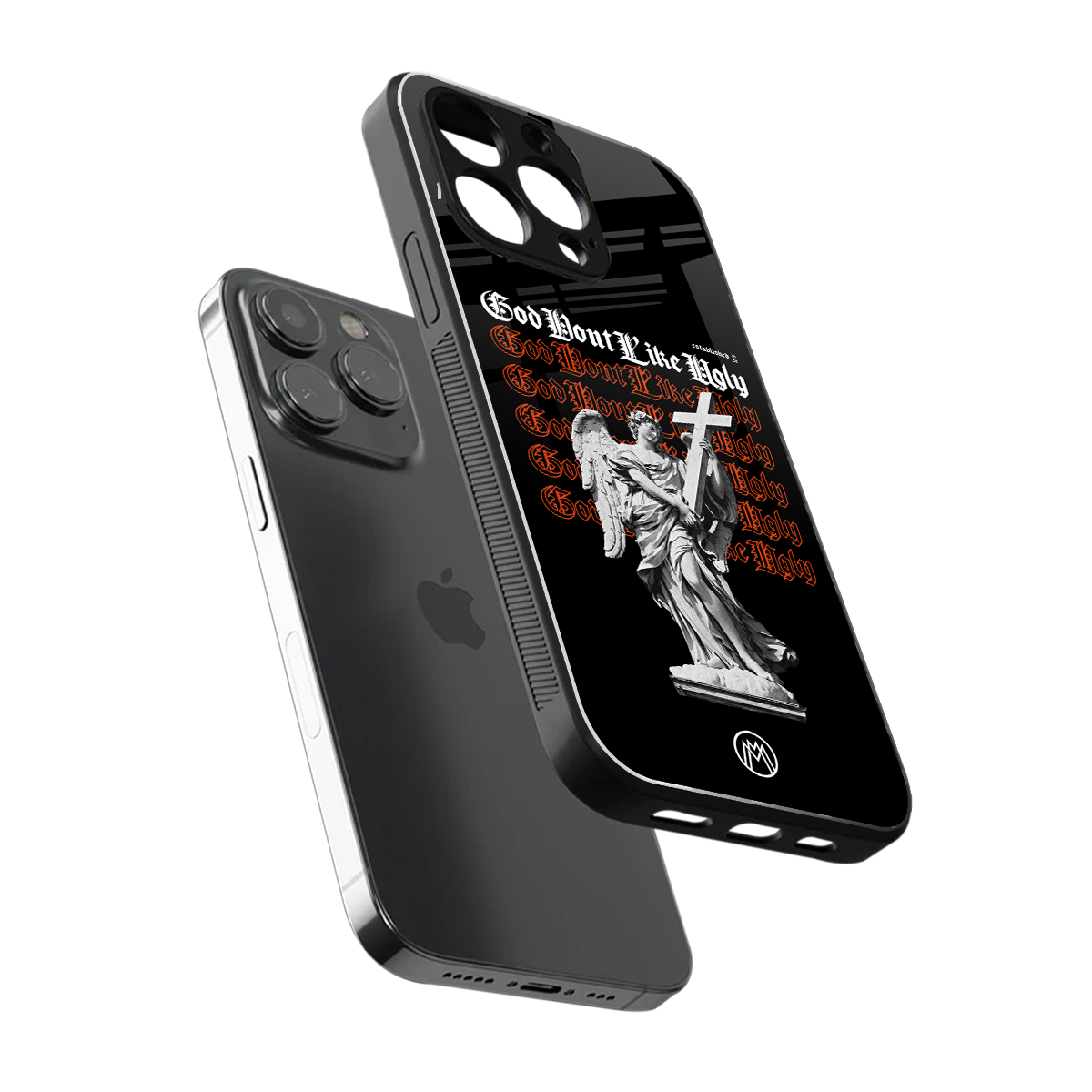 god don't like ugly back phone cover | glass case for iphone 16 pro max