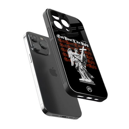 god don't like ugly back phone cover | glass case for iphone 16 pro max