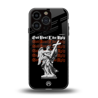 god don't like ugly back phone cover | glass case for iphone 16 pro