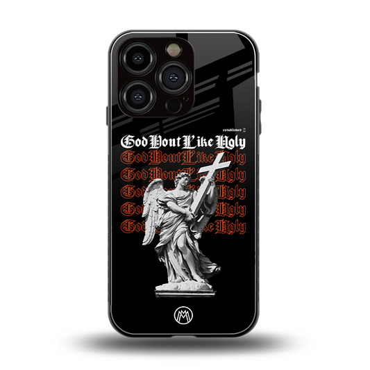 god don't like ugly back phone cover | glass case for iphone 16 pro