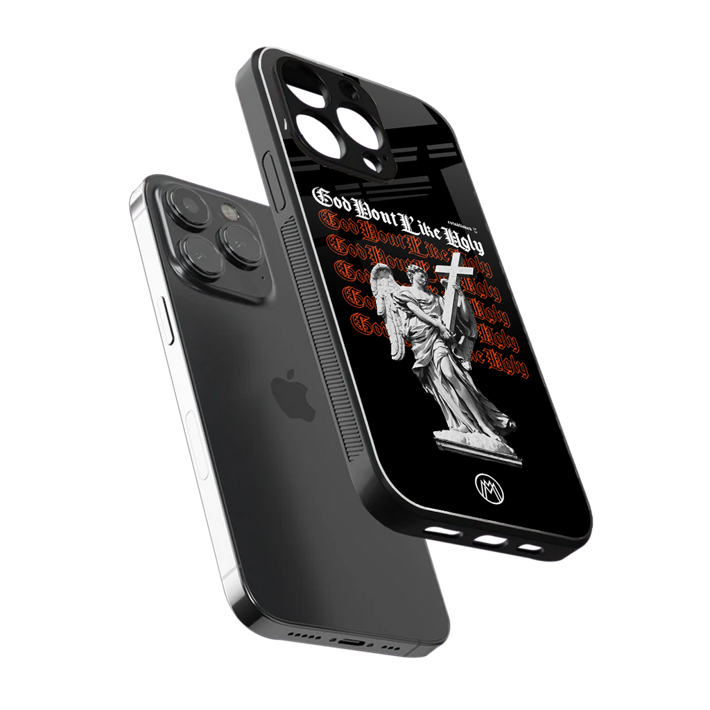 god don't like ugly back phone cover | glass case for iphone 16 pro