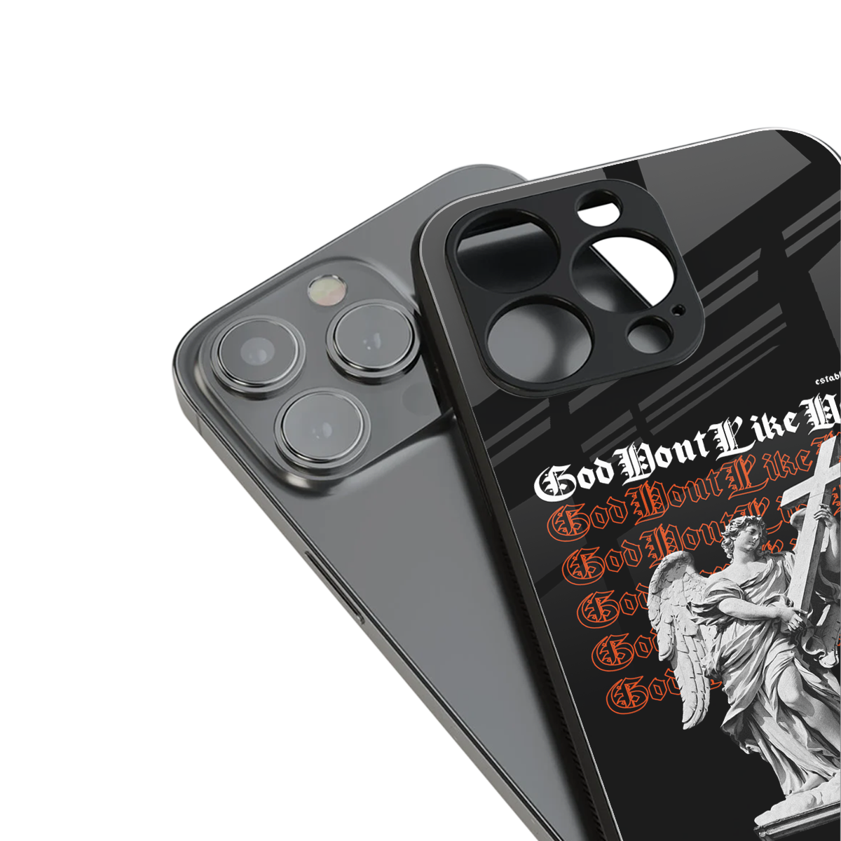 god don't like ugly back phone cover | glass case for iphone 16 pro max