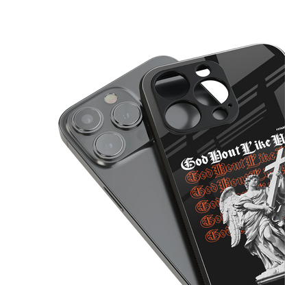 god don't like ugly back phone cover | glass case for iphone 16 pro max
