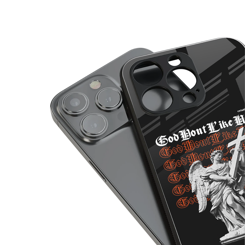 god don't like ugly back phone cover | glass case for iphone 16 pro