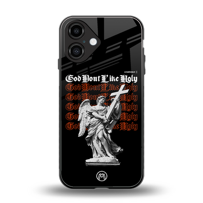 god don't like ugly back phone cover | glass case for iphone 16
