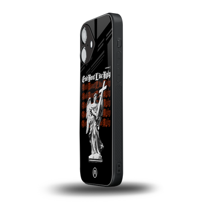 god don't like ugly back phone cover | glass case for iphone 16