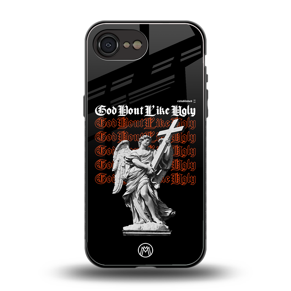 god don't like ugly back phone cover | glass case for iphone 16e