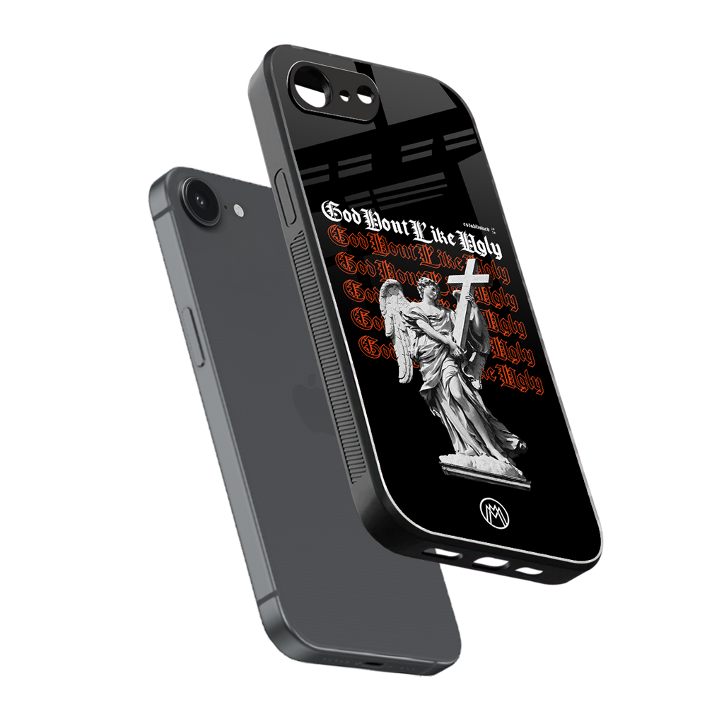 god don't like ugly back phone cover | glass case for iphone 16e