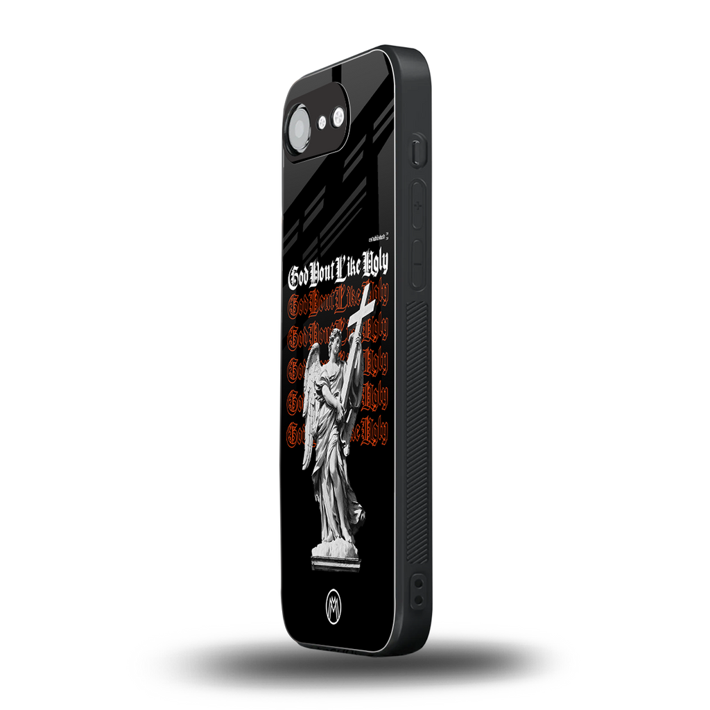 god don't like ugly back phone cover | glass case for iphone 16e