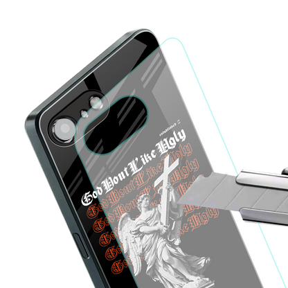 god don't like ugly back phone cover | glass case for iphone 16e