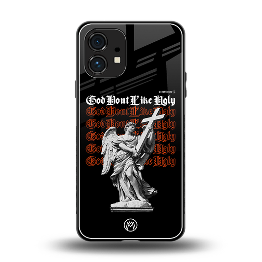 god don't like ugly back phone cover | glass case for nothing phone 1