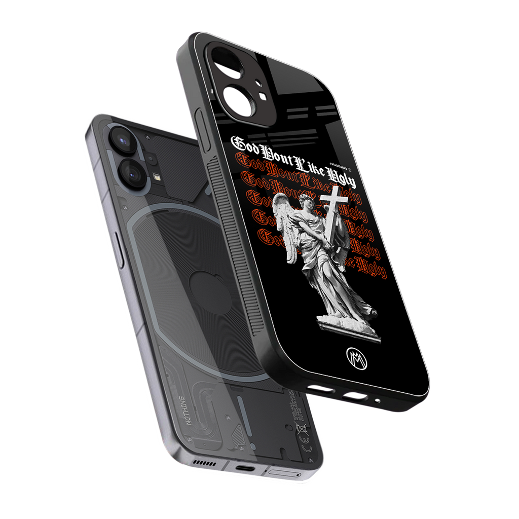god don't like ugly back phone cover | glass case for nothing phone 1
