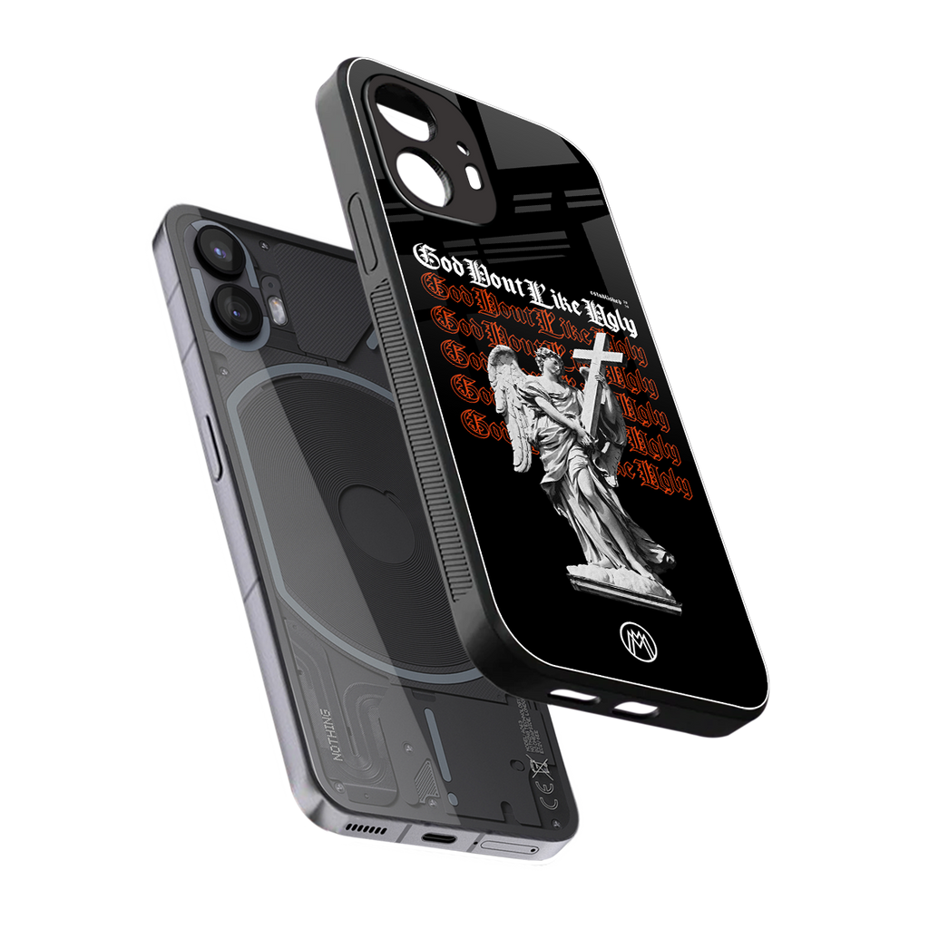 god don't like ugly back phone cover | glass case for nothing phone 2