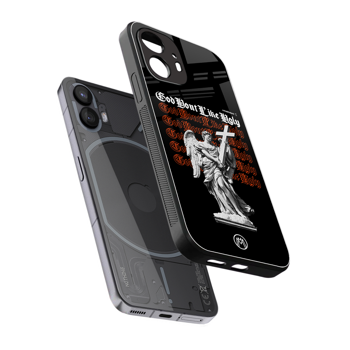 god don't like ugly back phone cover | glass case for nothing phone 2