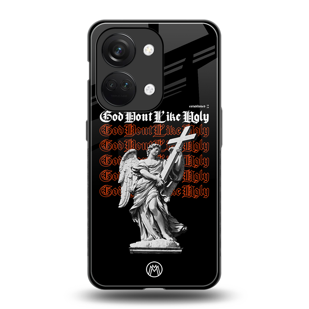 god don't like ugly back phone cover | glass case for oneplus nord 3