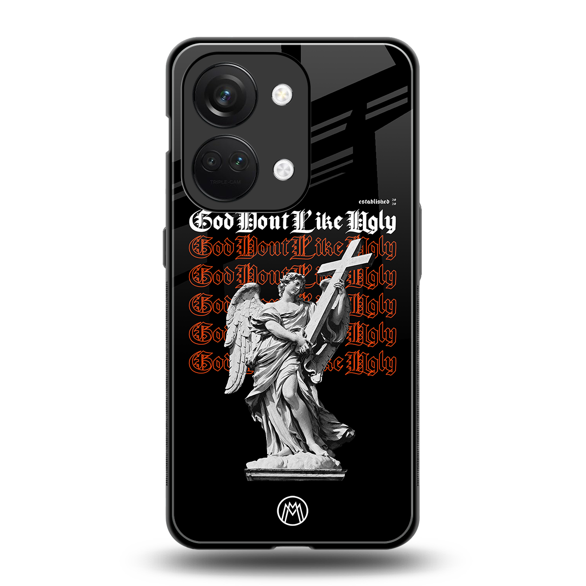 god don't like ugly back phone cover | glass case for oneplus nord 3