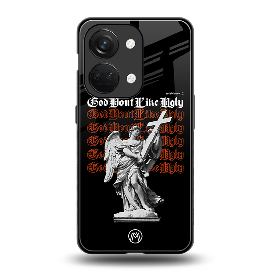 god don't like ugly back phone cover | glass case for oneplus nord 3